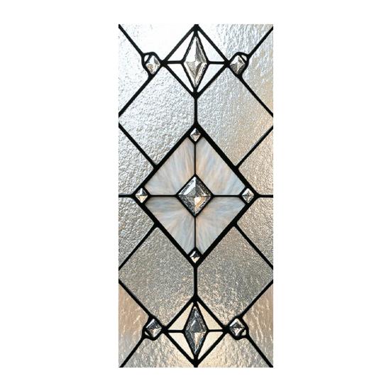 Geometrische Fensterfolie Rautenmuster Sichtschutzfolie Buntglaskunst Statisch haftende Sonnenschutzfolie für Heim- und Bürofenster Glastüren A