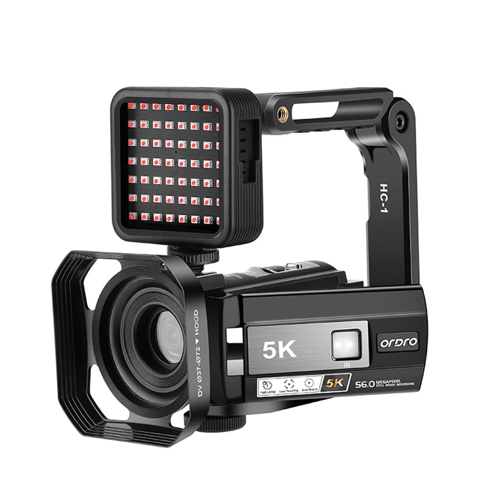 ORDRO HDR-AE20 5K Digitale Videokamera WiFi Camcorder DV-Recorder 3,0 Zoll IPS Touch Panel 56MP 18X EU Plug