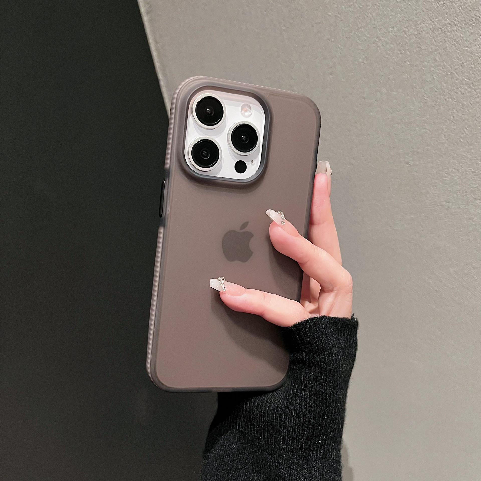 Ins Candy Color Apple 16pro Handyhülle, Mattes Hautgefühl 2.0, Matt 15ProMax12 iPhone16Pro