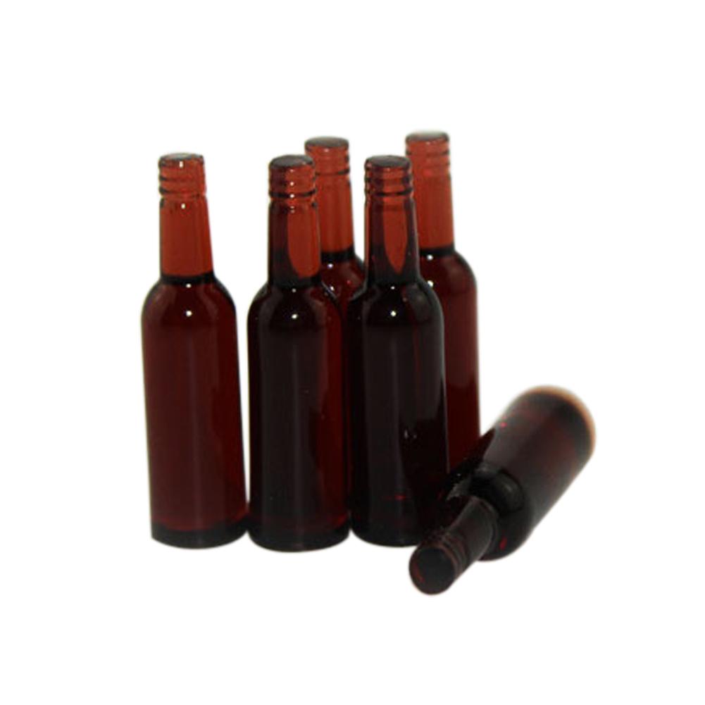 Fancytoy Market Puppenhaus Miniatur Bierflasche Essen Getränke Simulation Küche Spielzeug Geschenk braun