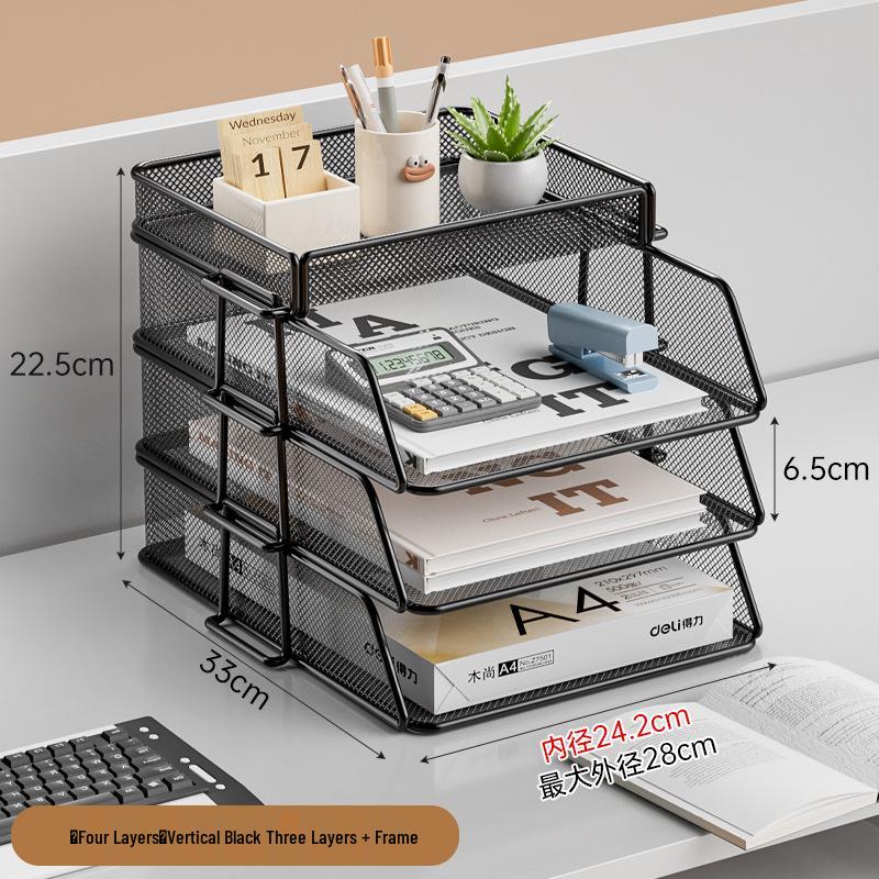 Schreibtisch-Organizer: Desktop-Aktenablage für Dokumente und Bücher