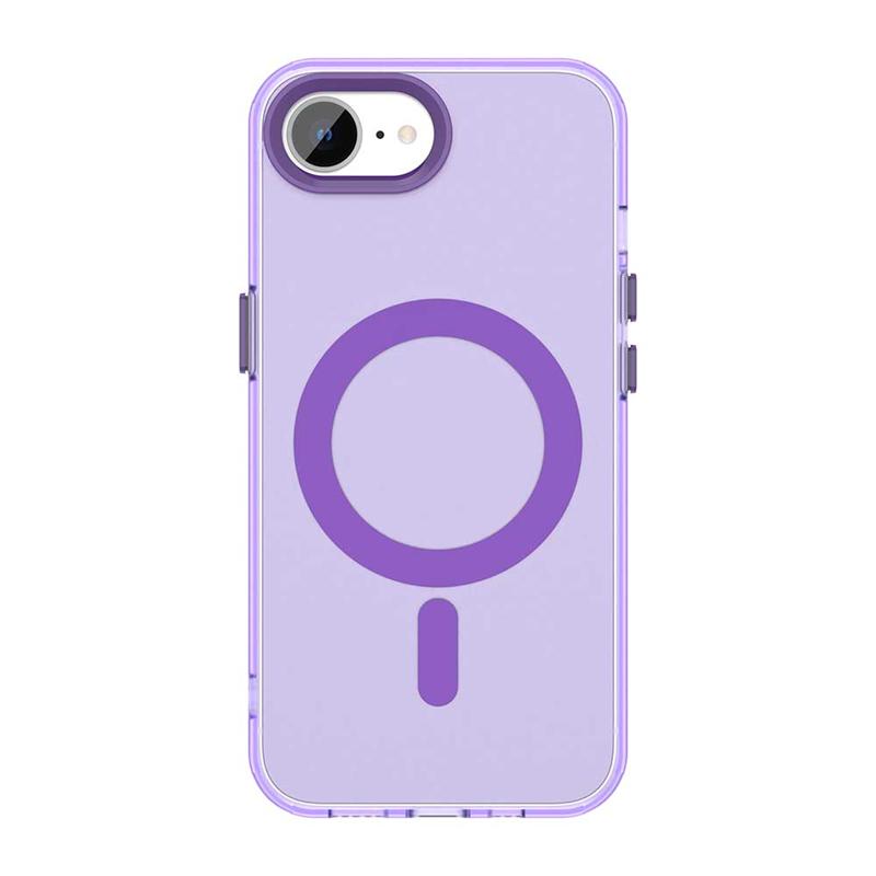 Für iPhone 16E Hülle Abdeckung iPhone 16E Capas Neue Farbe Stoßfest Kabelloses Laden Magnetisch Matt Fundas iPhone 16E iPhone16e For iPhone 16E violett