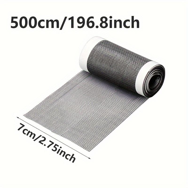 Reparaturband für Fenster- und Fliegengitter, Selbstklebende Kunststoff-Flicken zur Reparatur von Rissen, Löchern und Beschädigungen, Selbstklebende Netzfolie zur Reparatur von Moskitonetzen 7*500cm