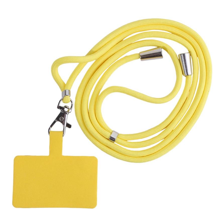 Home Supplies Handy-Clip-Umhängeband, Anti-Verlust-Lanyard, Outdoor-Reise-Handy-Kartenhalter-Lanyard gelb