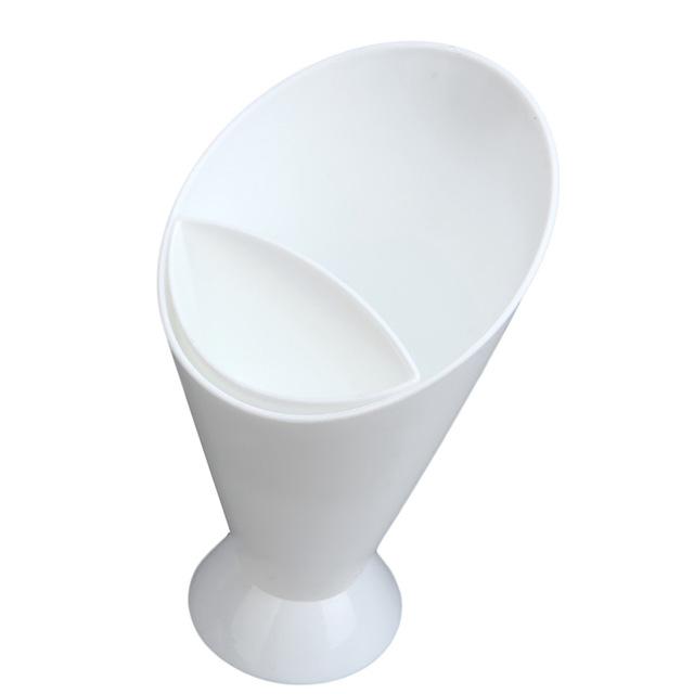 Verschiedene Soßenaufbewahrungsschalen, Teller, Geschirr, kreativer Lazy Snack, 2-Gitter-Plastikschüssel, Pommes-Frites-Chips, Salattüte, Dip-Becher white
