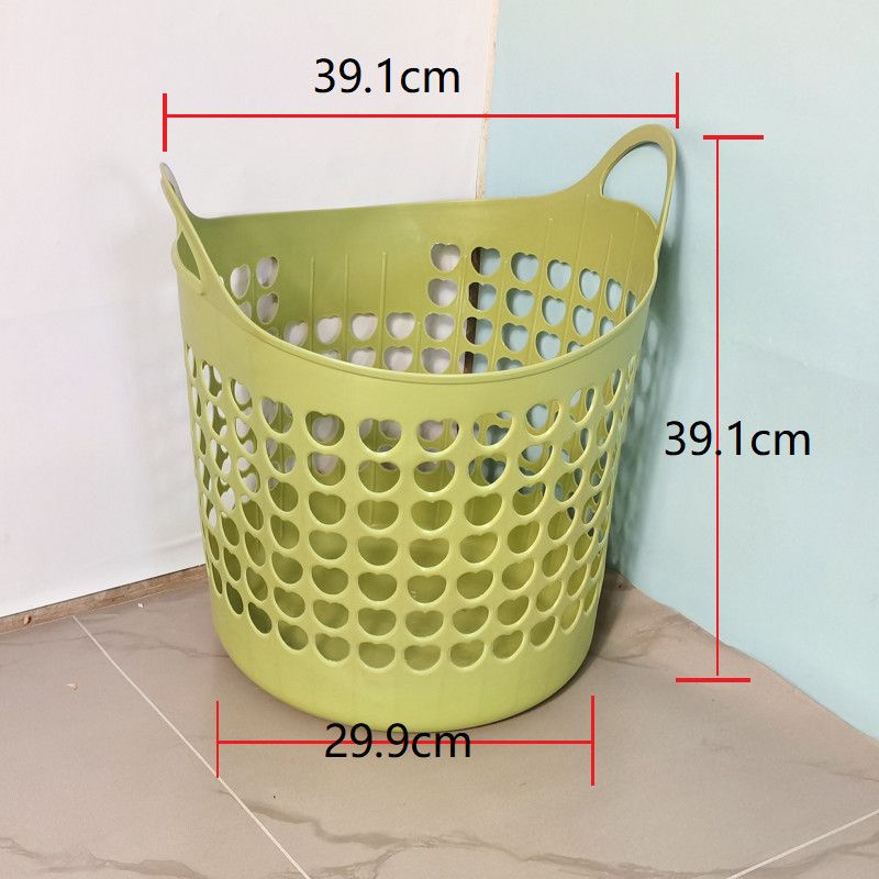 Großer Kunststoff-Aufbewahrungskorb für Wäsche, Kleidung, Spielzeug, starke Widerstandsfähigkeit, Behälter für Kleinigkeiten Green50# 29.9*39.9*39.9cm