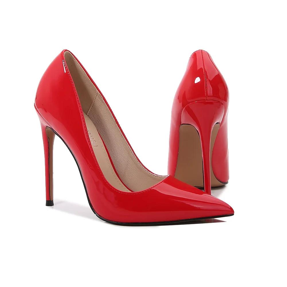 High Heels Damen Groß 35-46 Spitz 12cm High Heels Schlanke Absätze Damenschuhe Zaptos Mujer 46