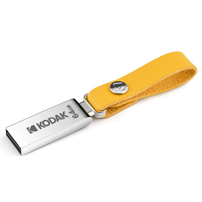 Kodak K122 Mini-USB-Stick aus Metall, USB2.0-Stick, 32 GB/64 GB/128 GB, mit Trageband 64GB