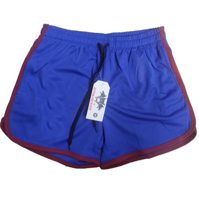 Laufshorts Herren Gym Fitness Training Gitf Schnelltrocknend Beach Short Pants Männlich Sommer Sport Workout Fitness Unterteile M blau/rot