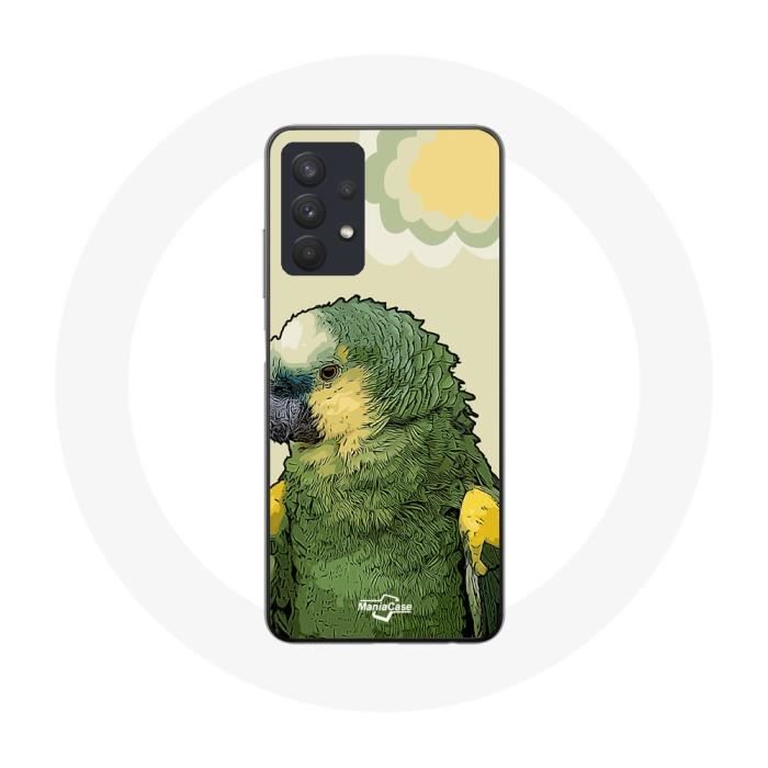Hülle für Samsung Galaxy A32 5G Amazon Papageien Grün