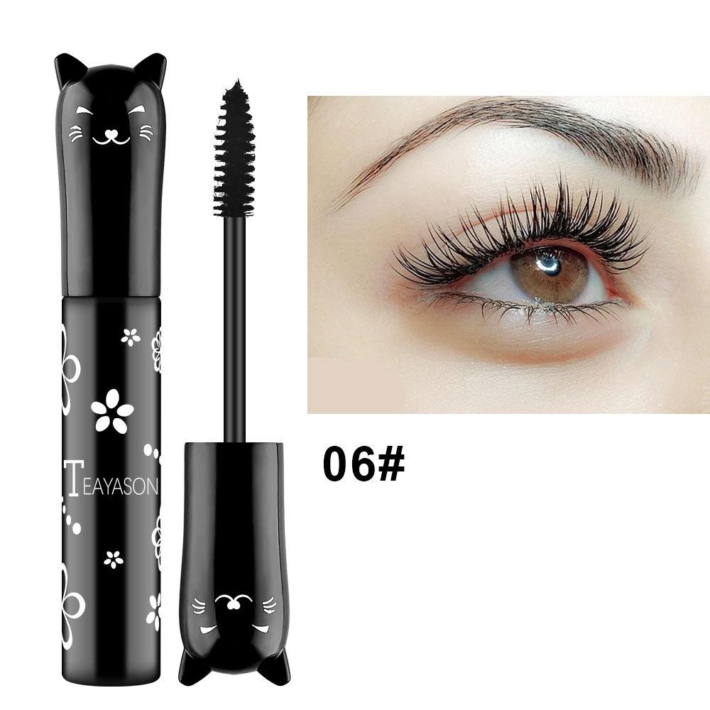 1PC Augen Make-Up Farbe Mascara Wasserdicht Schnell trocknend Wimpern Curling Verlängerung Make-Up Wimpern Party Bühne Verwenden TSLM2 8g schwarz