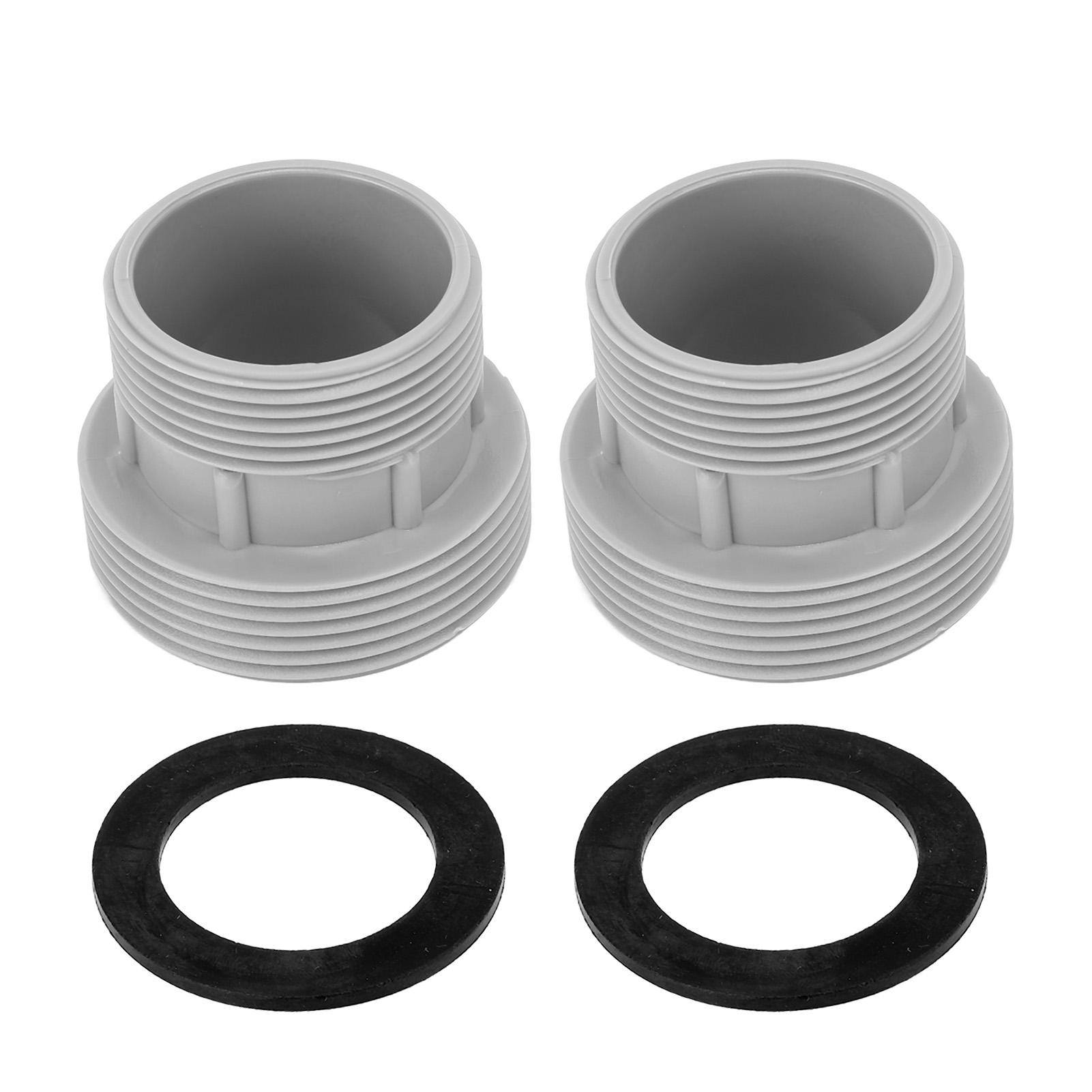2PCS Pool Schlauch Umwandlung Adapter Kunststoff Universal Pool Filter Pumpe Schlauch Adapter mit Stecker