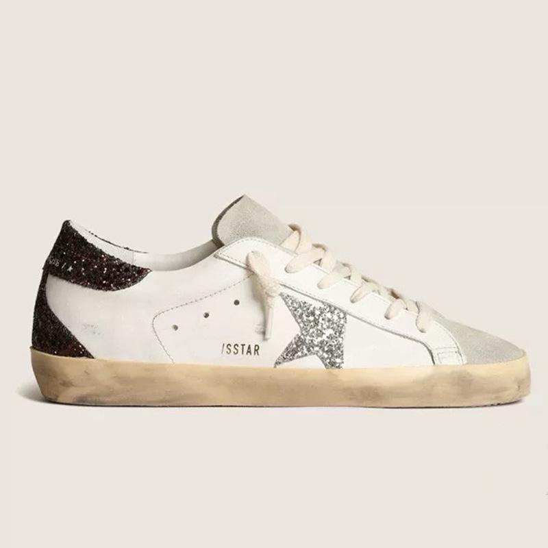 Leder kleine schmutzige Schuhe Herren- und Damenschuhe Sternschuhe schmutzige Schuhe lässig vielseitig Mode Board Schuhe weiße Schuhe women's size 36 white