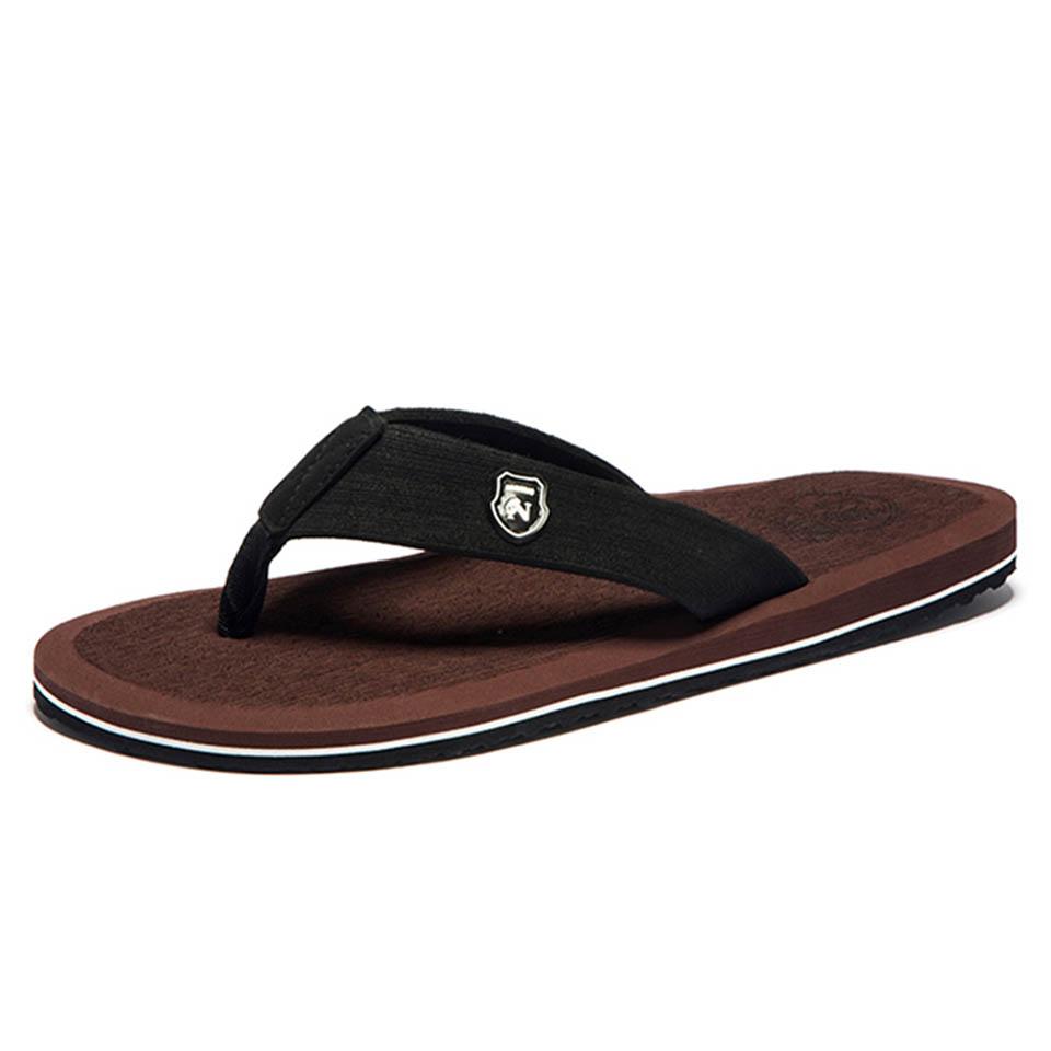 Sommer Herren Flip Flops Top EVA Strandsandalen Schuhe Mann Rutschfest Herren Hausschuhe Bequeme Herren Freizeitschuhe Große Größe 48 49 9.5 braun