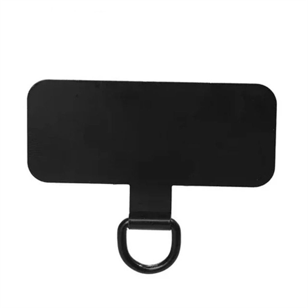 Edelstahl-Metall-Handy-Patch, abnehmbarer Handy-Kartenclip, Handy-Lanyard-Dichtung, Aufhängeschnur-Lasche schwarz