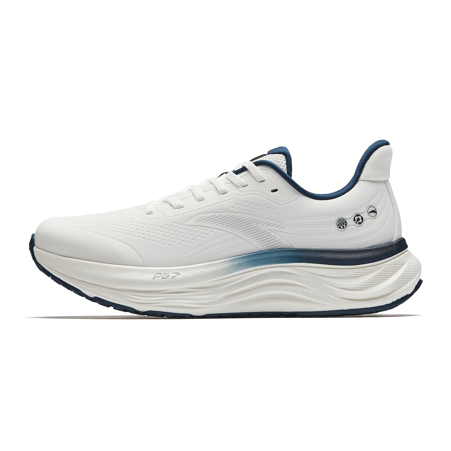 Anta Travel Step 2 PG7 Dämpfung Rebound Bequem Leicht Atmungsaktiv Sport Low-Top Laufschuhe Herren Laufschuhe 112615546-13 42.5 white