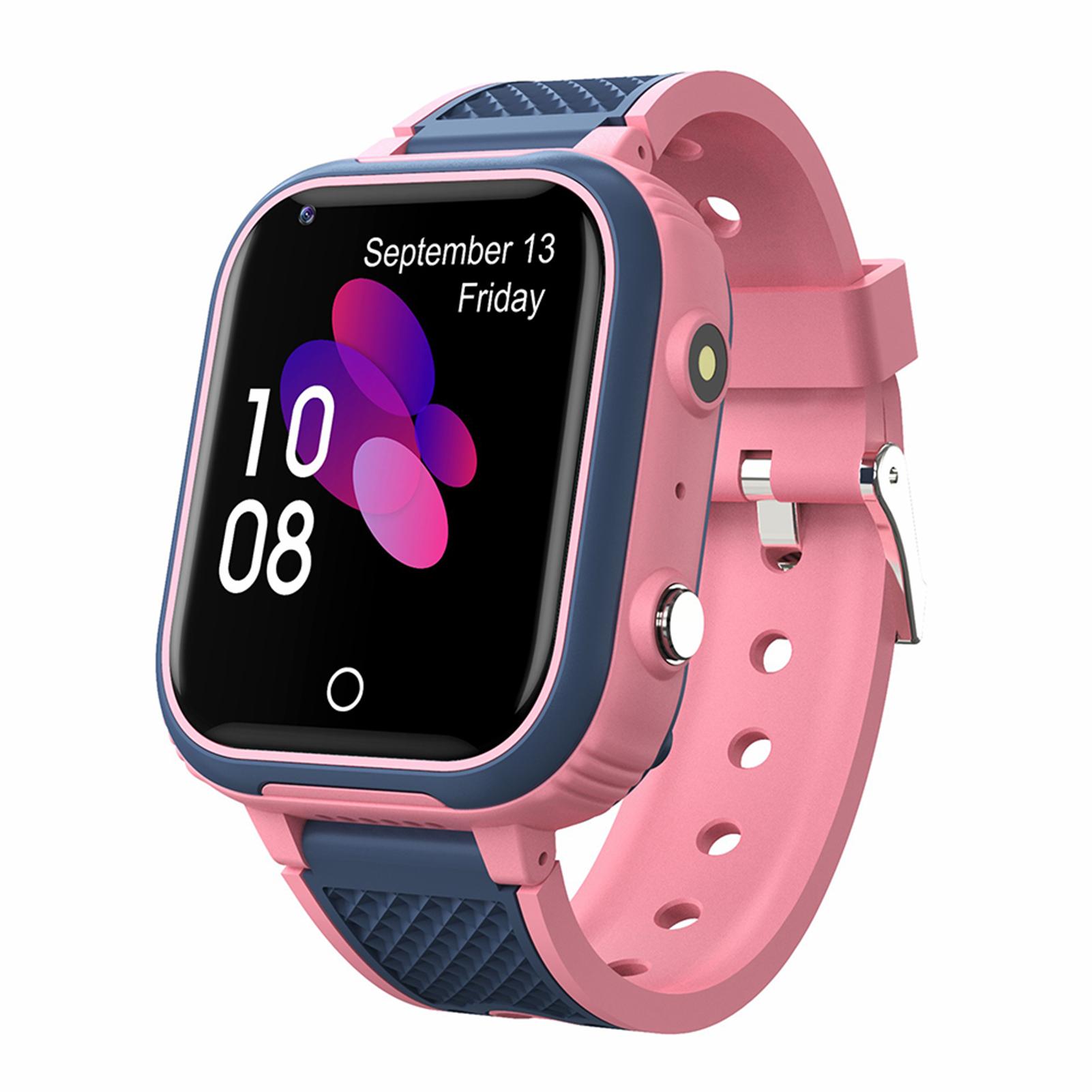 LT21 4G Kinder-Smartwatch, intelligente Videoanrufuhr für Jungen und Mädchen, IP67 wasserdichte Kinder-Smartwatch rosa