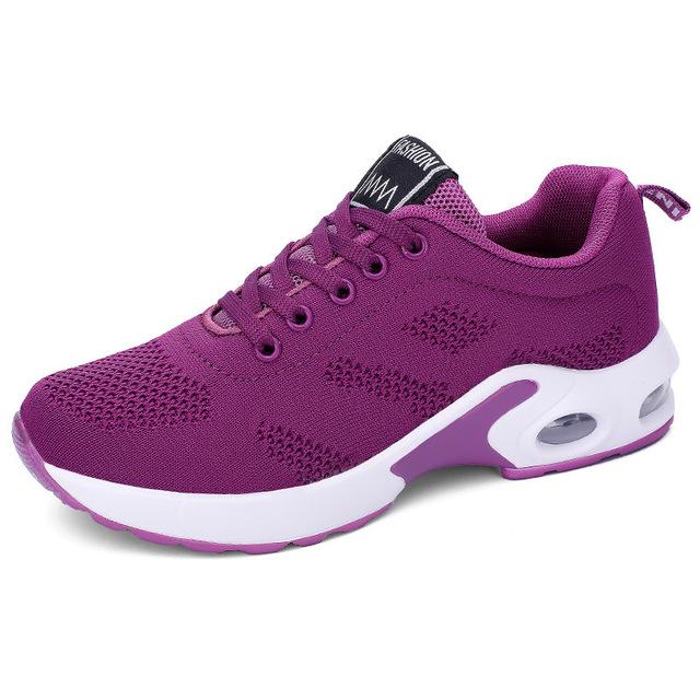 Damen Sneaker Lässig Vielseitig Bequem Laufschuhe Atmungsaktives Mesh Laufschuhe Zapatillas De Deporte De Mujer 38 violett