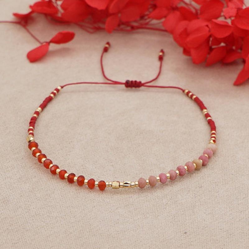 Boho-Perlenarmbänder, ethnische Natursteinperlen, Schmuck, Charm-Armband für Frauen, Schmuck, Weihnachtsgeschenk BR-702