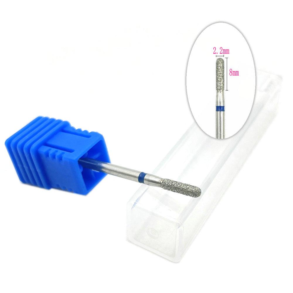 1pc Diamant Nagel Bohrer Fräser für Maniküre Rotary Bits Häutchen Sauber Zubehör Nagel Bohrer Polierer Nagel Diamant Bohrer JC045-6M