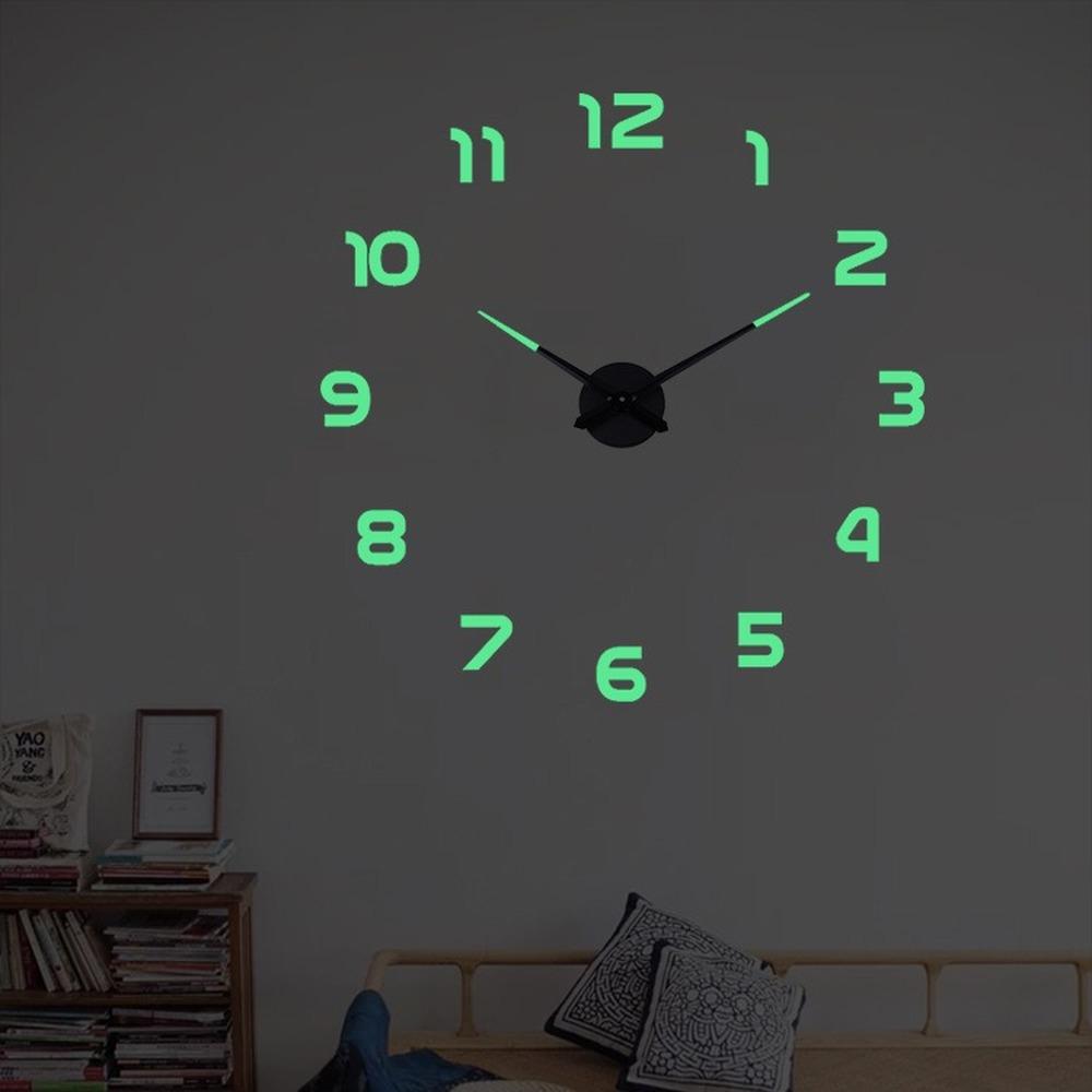 Kreative Leucht Wanduhr Wohnzimmer Wand Aufkleber Uhr Stumm Uhr Uhr Wand Wohnkultur Wand Digitale Uhr