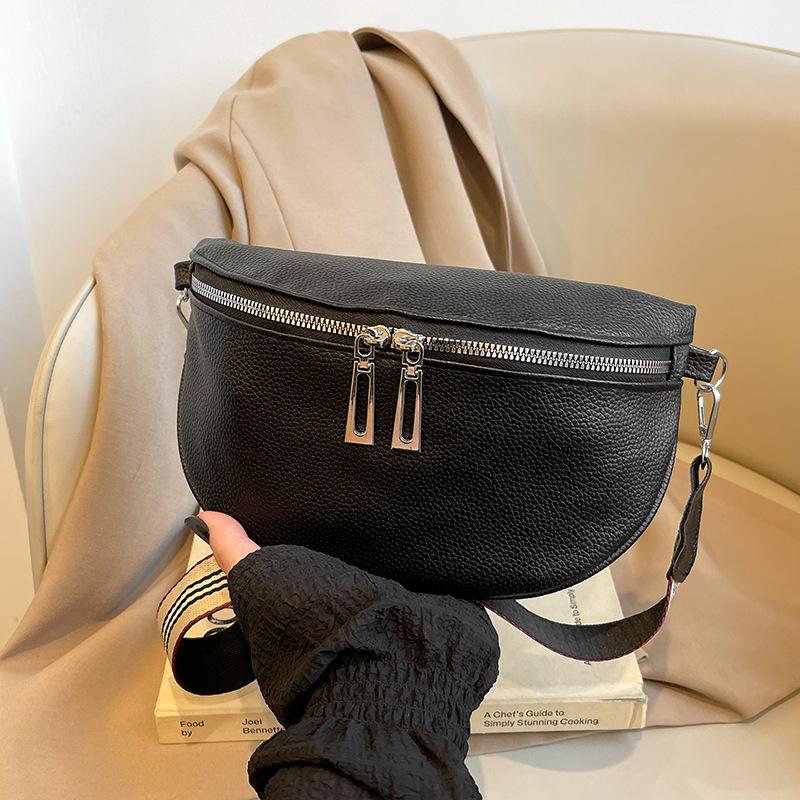 High-End-Nische Einfaches Design Herbst und Winter Neue Brusttasche Vielseitige und modische Hüfttasche Umhängetasche Handytasche gray