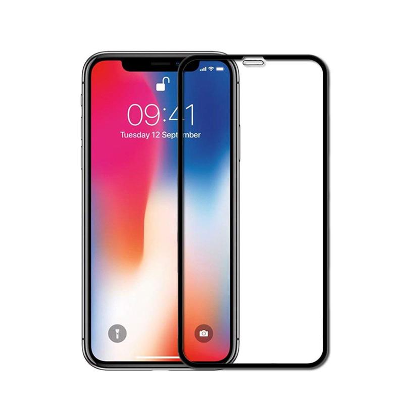 9H Volle Abdeckung Displayschutzfolie iPhone 14 15 Plus 16 16E Pro Max 13 12 Mini X 7 8 XS Max XR 11 Pro 6S 6 Plus Premium gehärtetes Glas iPhone 11 Pro Max schwarz