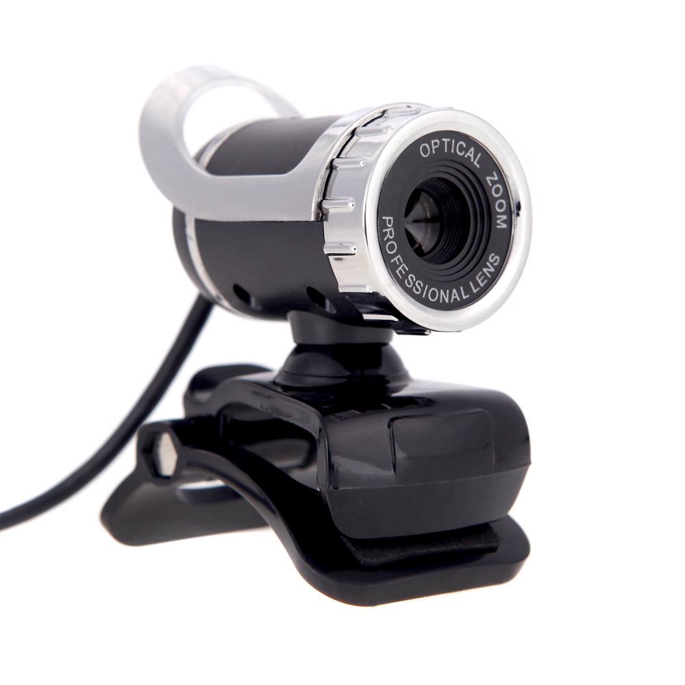 Desktop-Webcam, USB 2.0-Webcam, Laptop-Kamera, integriertes schallabsorbierendes Mikrofon, Videoanruf-Webcam silber