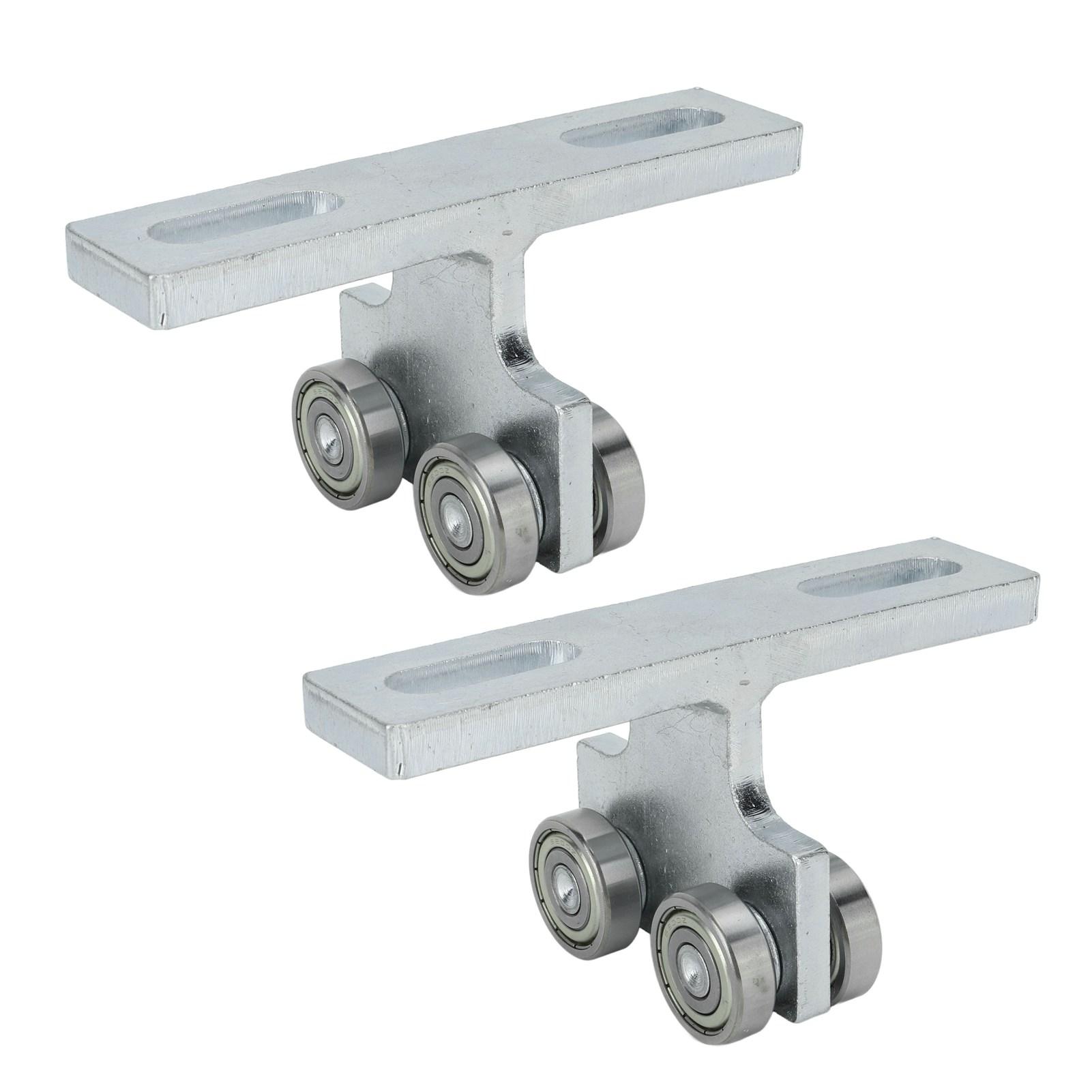 2Pcs Rad Trolley T Form Geschweißte Roller Trolley Stabile Lager Track Roller Räder für Track