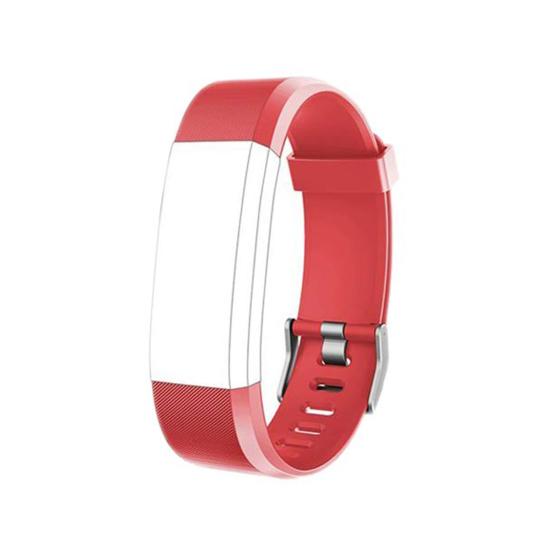 Verstellbares, weiches TPE-Armband für ID115 Plus/ID115HR Plus/ID115 Plus HR rot