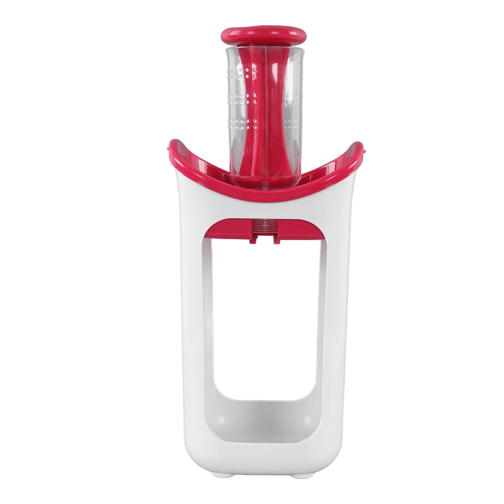 Nahrungsmittel Quetschstation Sicher Tragbar Babybeutel Füllstation für Halbfeste Nahrung für Säuglinge L(for 6.5-9kg) rot