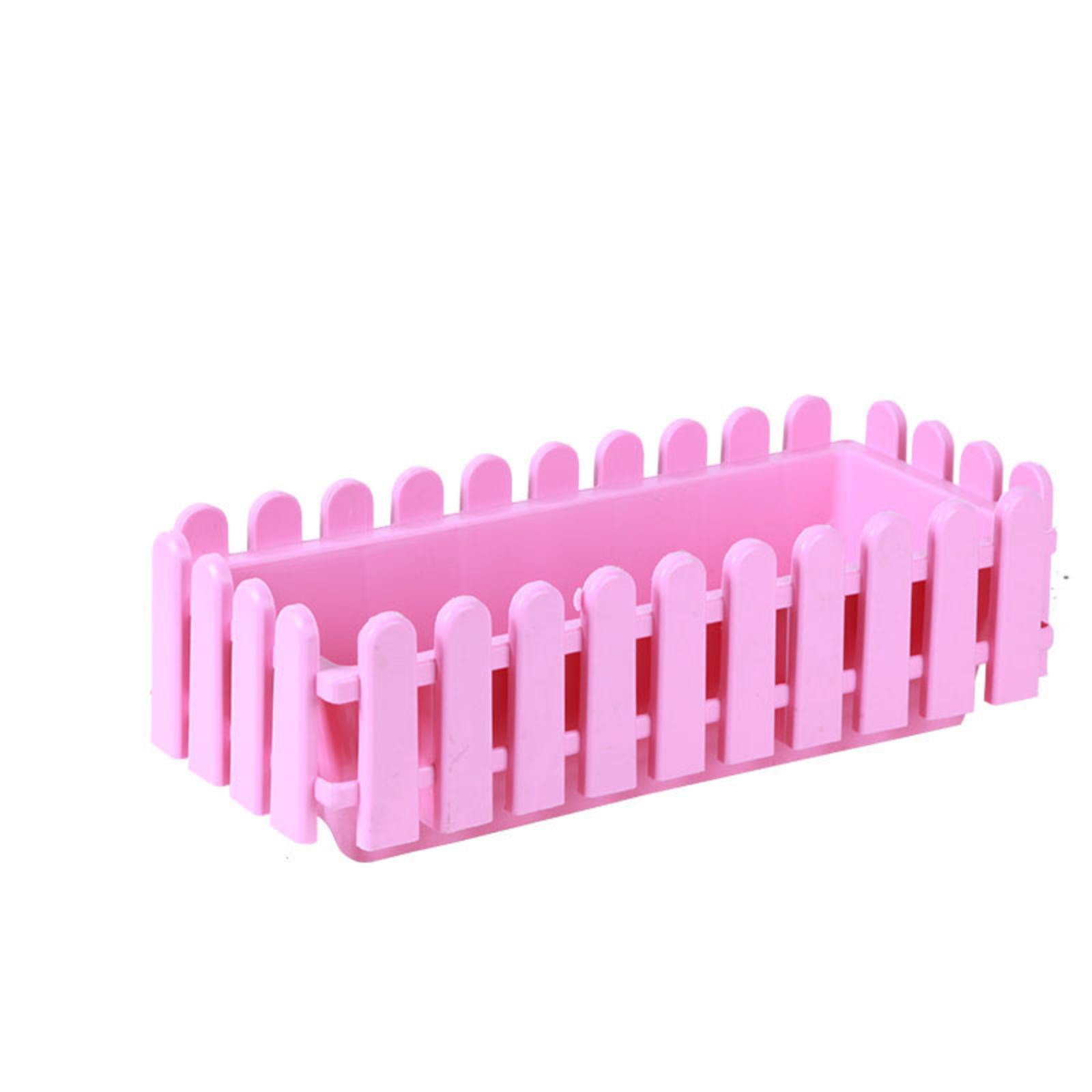 Zaun- Blumentöpfe, Lange Rechteckige Blumenkästen, Plastik-Gemüsegarten-Töpfe, Große Harz-Gemüse-Pflanztöpfe, Speziell Für Balkone Und . one size