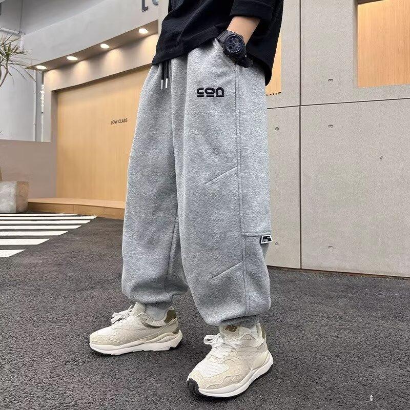 Jungen jogginghose frühling und herbst neue kinder hosen jungen jogginghose kinder casual hosen 140 graue