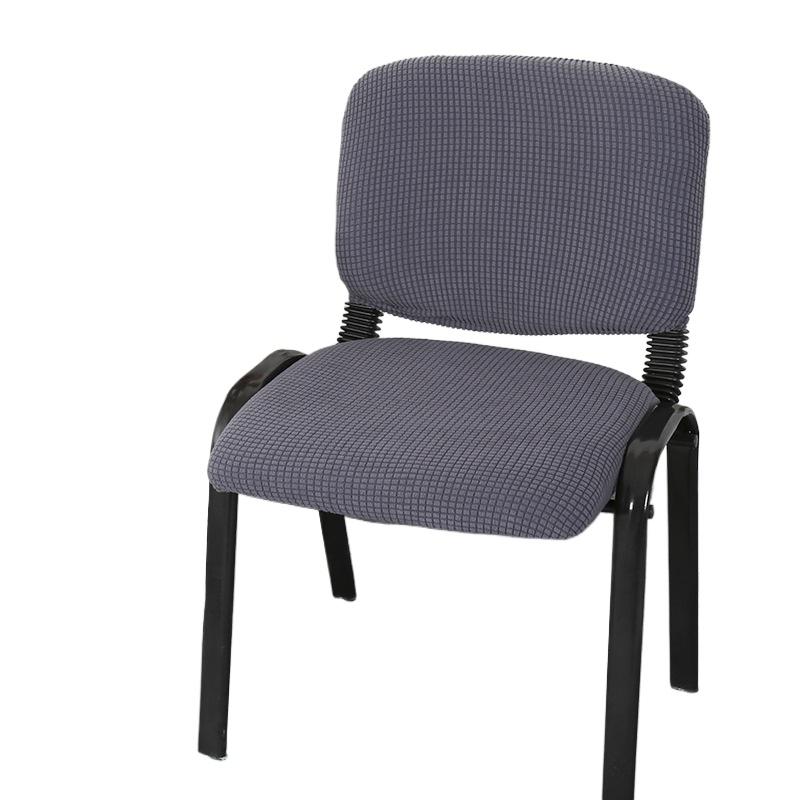 Bezug für Wartezimmerstühle, Empfangsstühle, Bezug für Konferenzraum-Gästestühle, Bürostuhlbezug (NUR Stuhlhussen) Seat Cover+Back Cover dunkelgraue