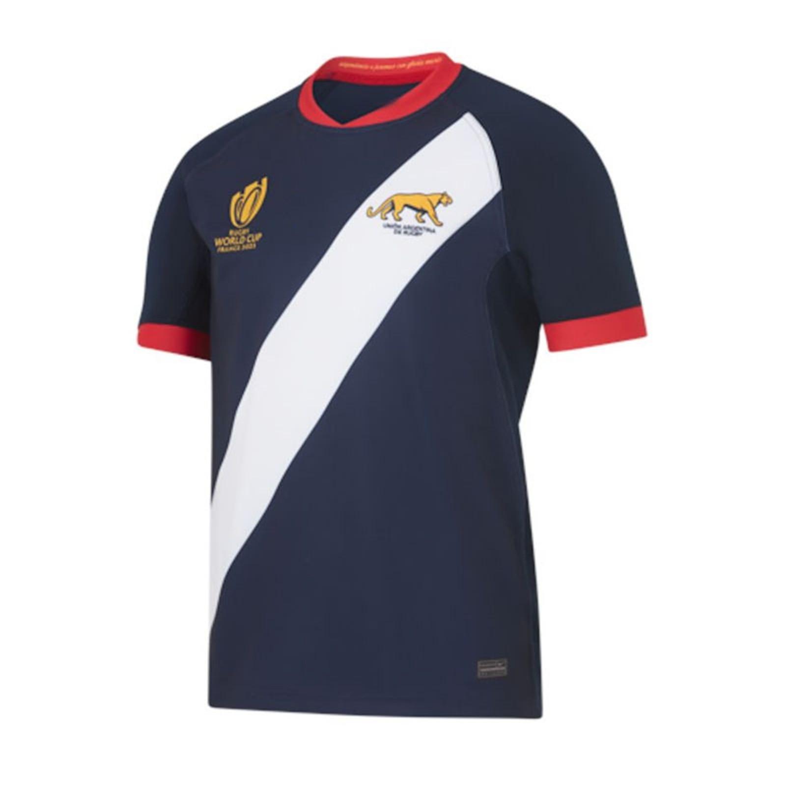 Argentinien Rugby 2022/23 Home Body Fit M Atch Shirt Unisex Argentinien Rugby 2022/23 Home Body Fit M Atch Shirt L dunkelblaue