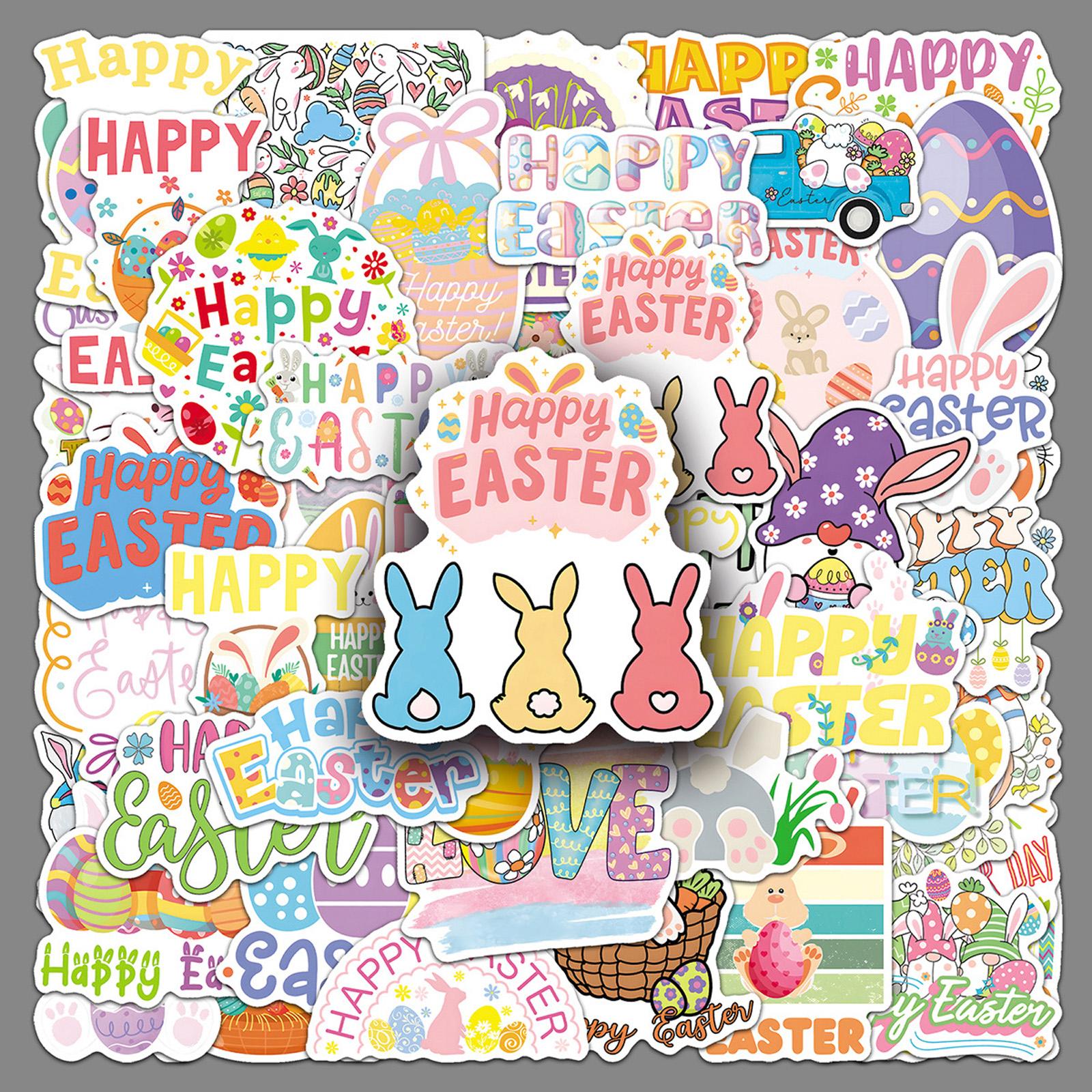 DIY Verpackungsaufkleber Osterfest Geschenk Dekoration Geschenk 50 Stück One Size