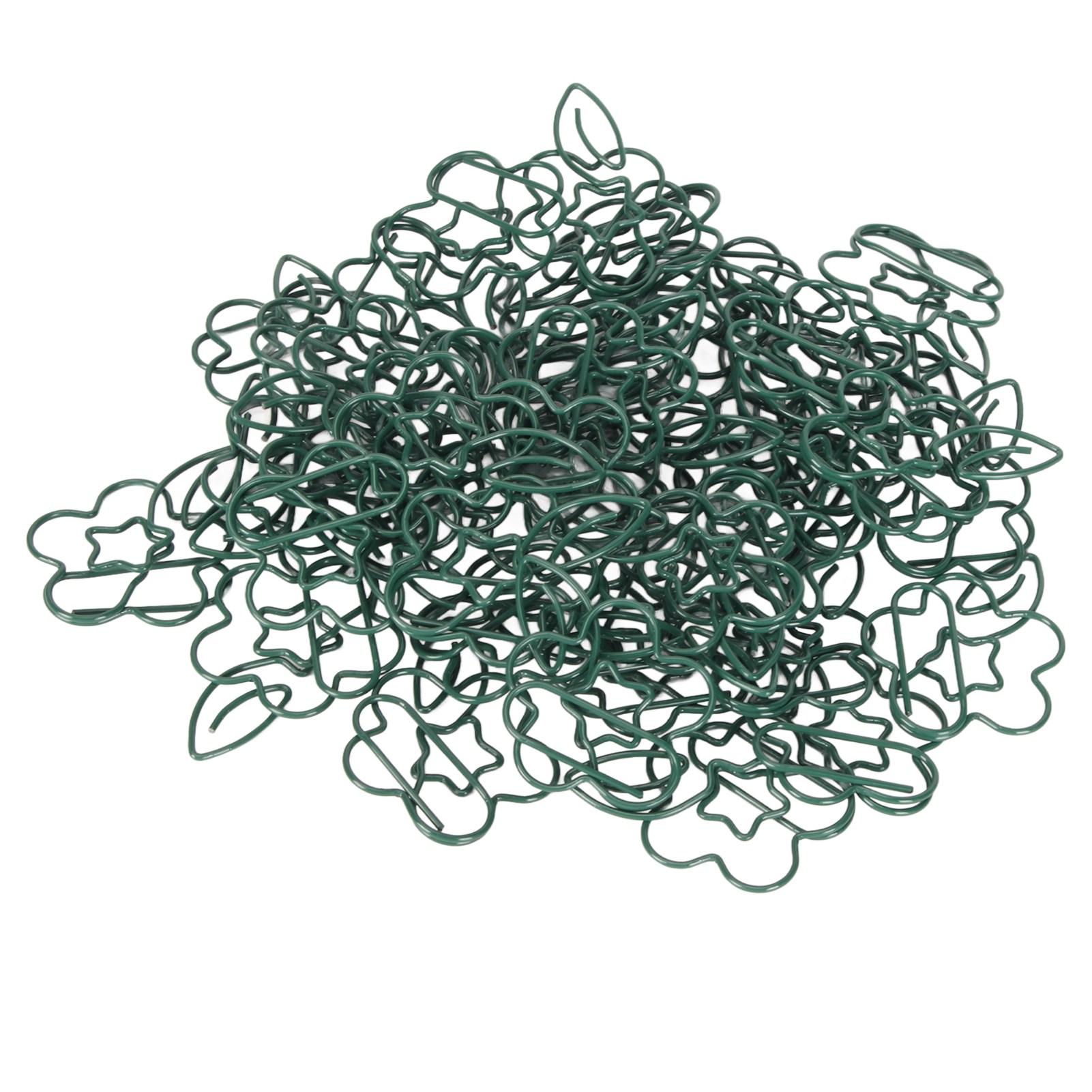 90 Stück Metall-Büroklammern Kreativ Niedliche Büroklammern Kleine Tragbare Büroklammern für Studenten Büro grün
