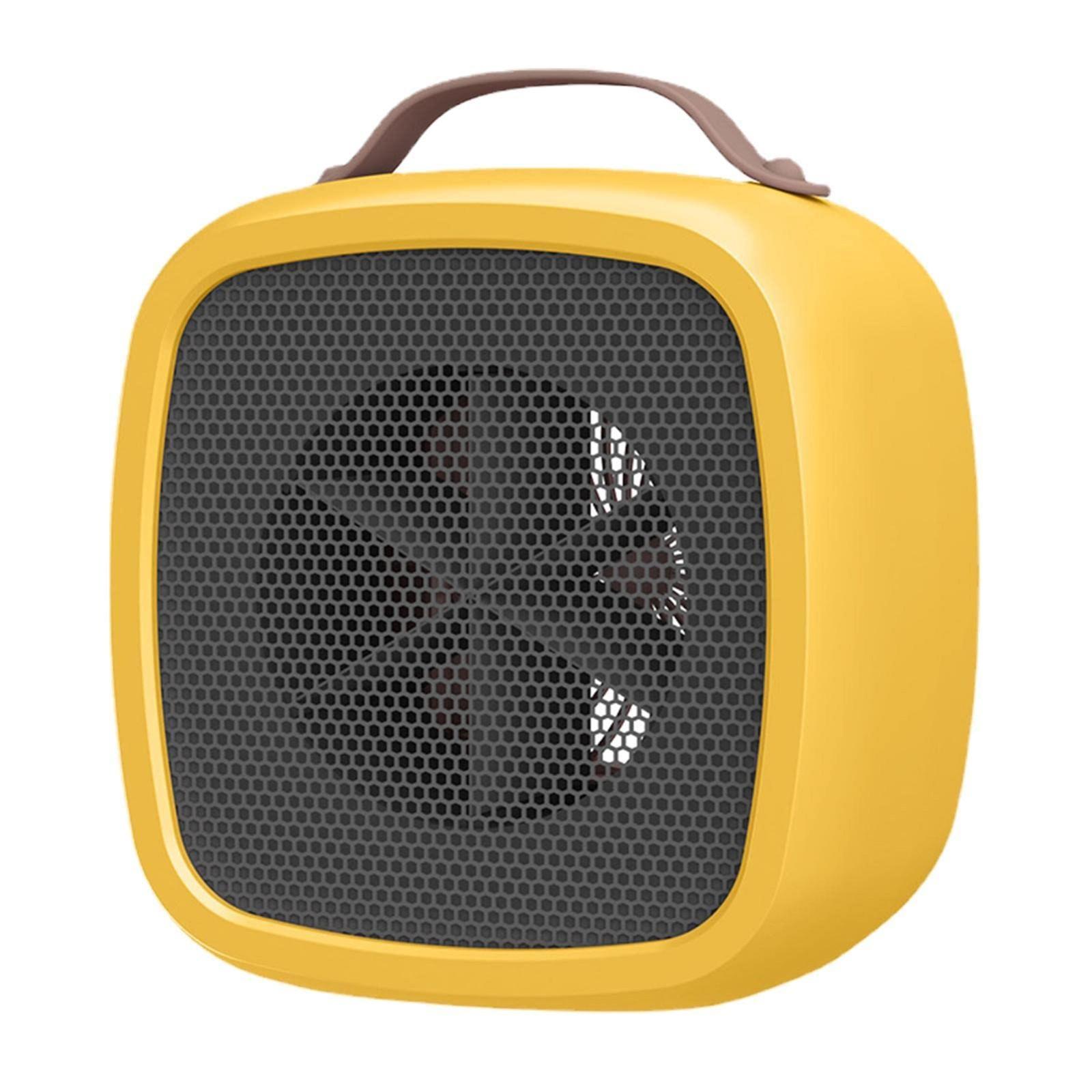 Sagit 500 W, Ventilator, Heizung, elektrisch, Heizung, Keramik, Ventilator, Heizung, sicher, energiesparend, leise, Zimmer, Thermostat, Innenbereich, Büro, Schlafzimmer One Size gelb