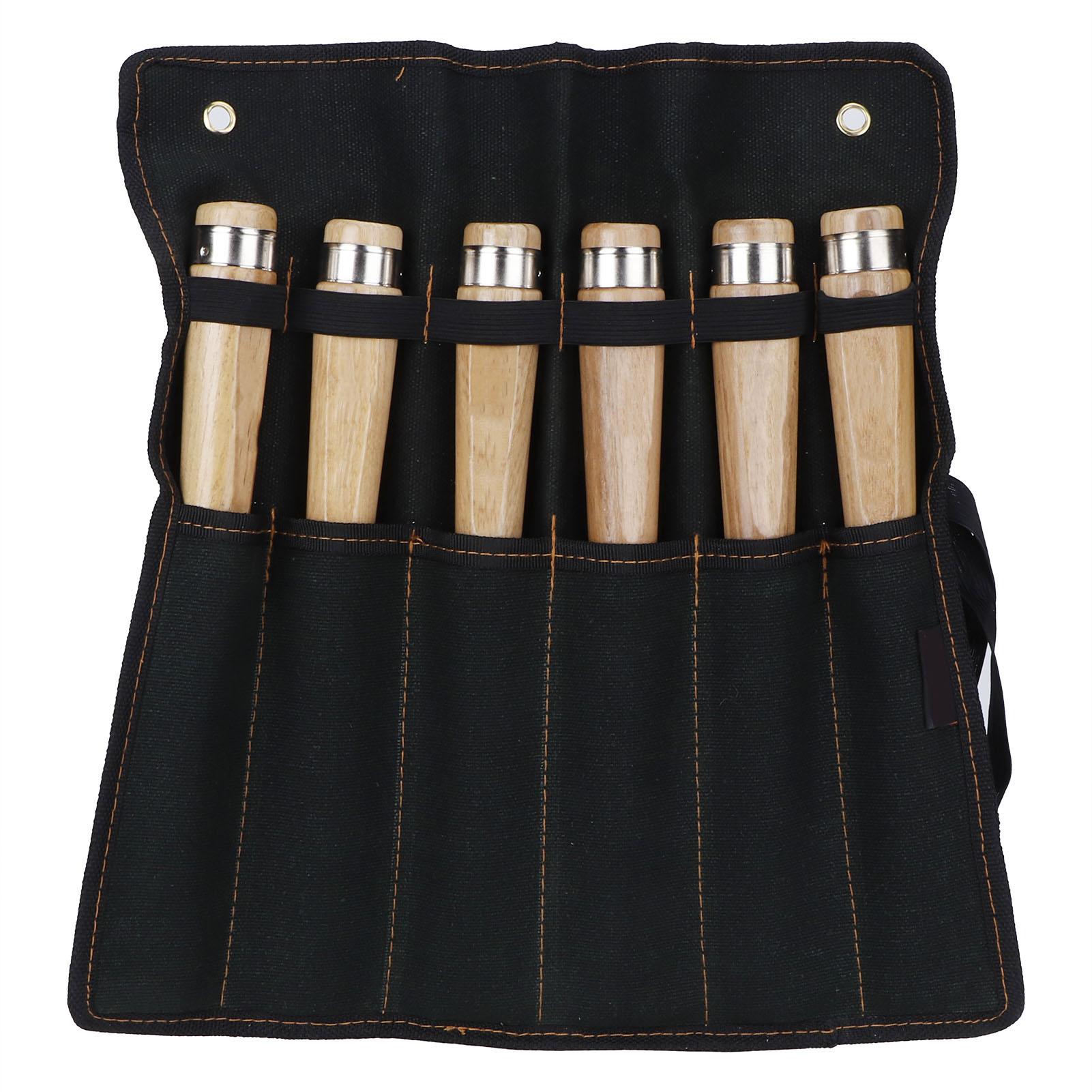 Holzbeitel Werkzeugset Holzschnitzerei Schnitzmesser Beitelset mit Werkzeugtasche für Schreiner