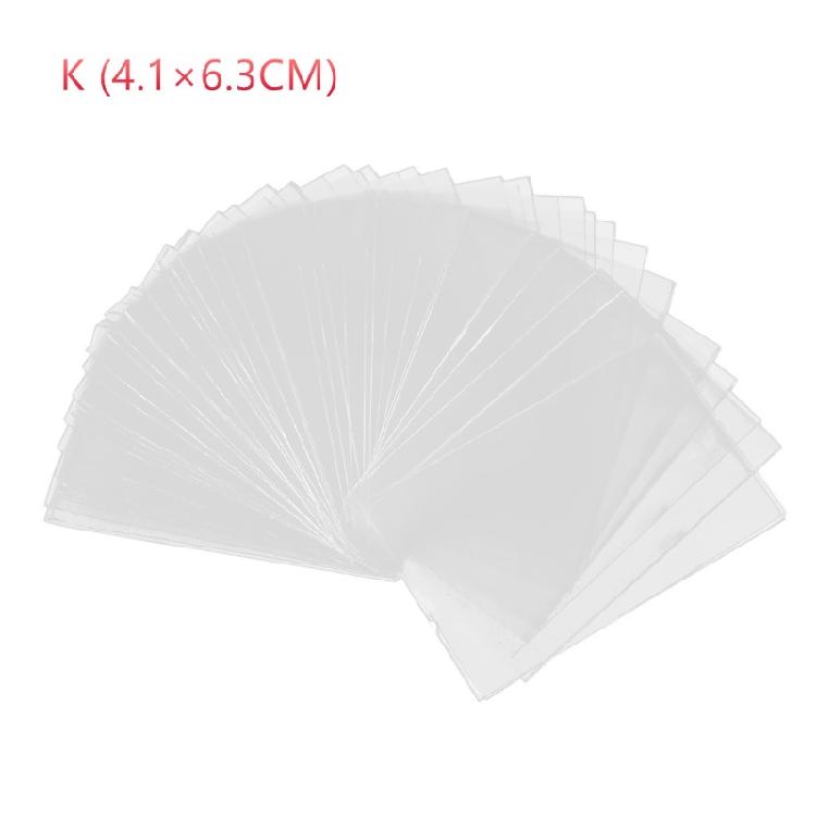 100 Stück/Set Kartenhüllen PVC-Kartenhülle Baseballkartenhülle Sammelkartenhülle 4.1x6.3CM