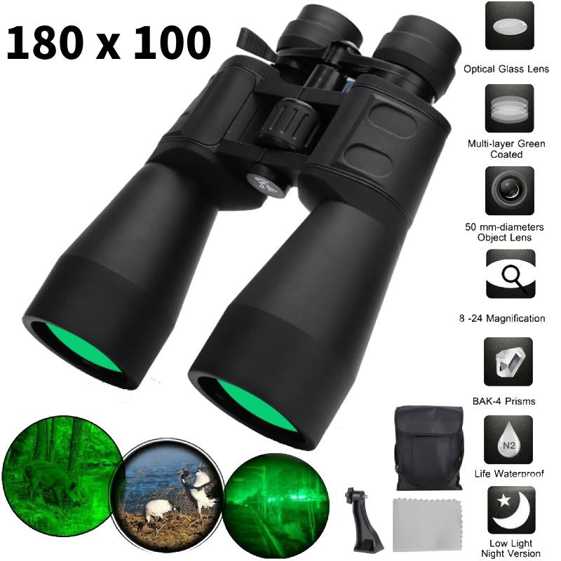 Fernglas Zoom Tag- und Nachtsicht Vergrößerung Fernglas für Outdoor-Reisen Jagd Teleskop mit Tasche & Halterung & Lagerung