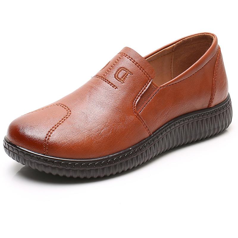 Handgemachte Damenschuhe aus echtem Leder mit niedrigen Absätzen, Damen-Runway-Schuhe, Damen-Blumen-Retro-Pumps, Größe 42, Damen, kleiner Druckabsatzschuh CN 37