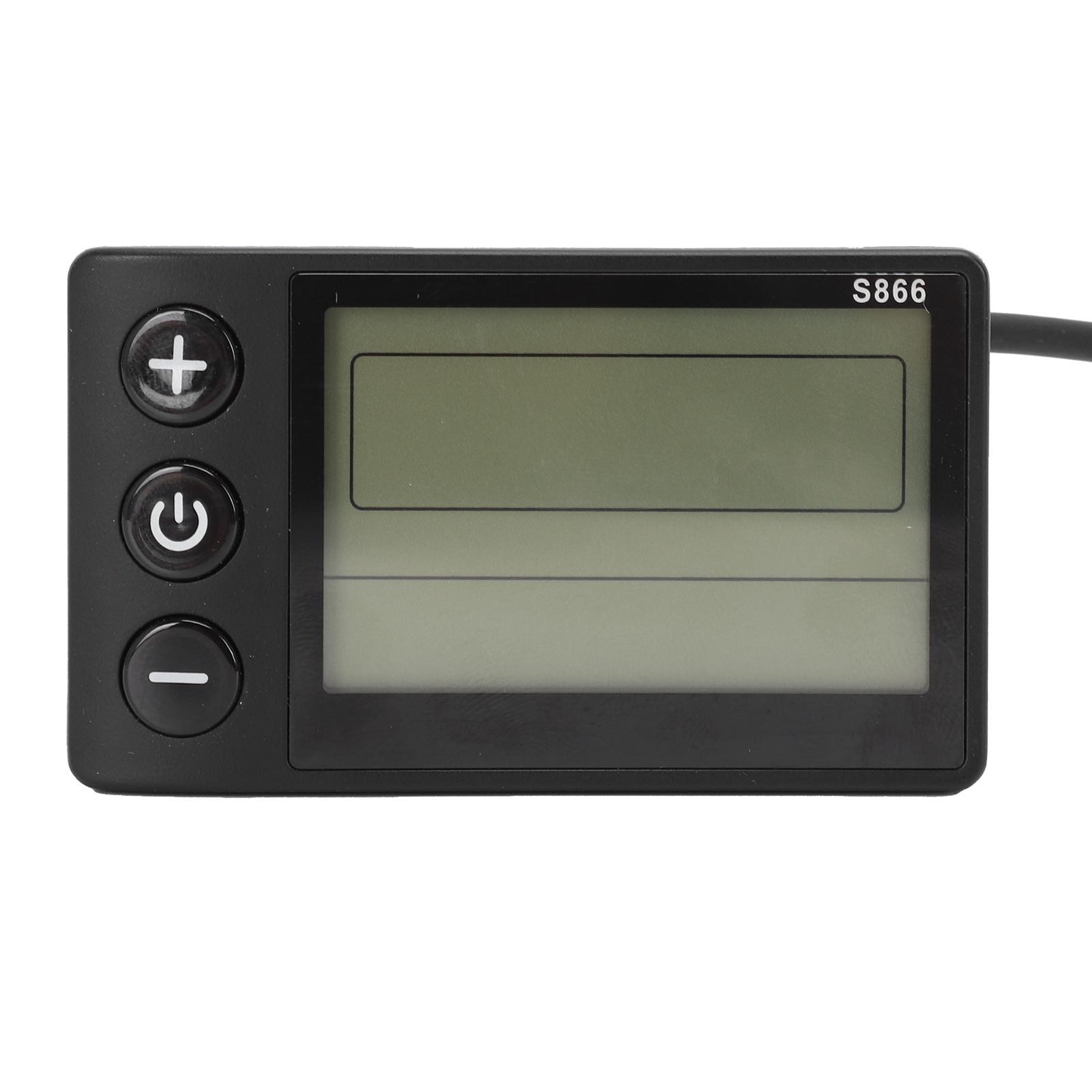 E-Bike LCD Display Meter S866 ABS E-Bike Bedienfeld mit 6-poligem wasserdichtem Stecker für Roller