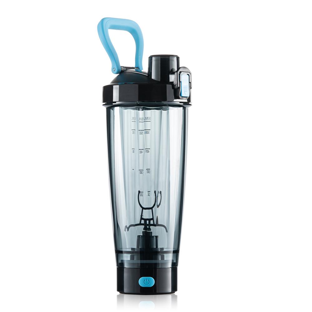 2024 Elektrischer Shaker-Becher für Proteinpulver – Tragbar mit Festzelt für Sport & Fitness 600ml