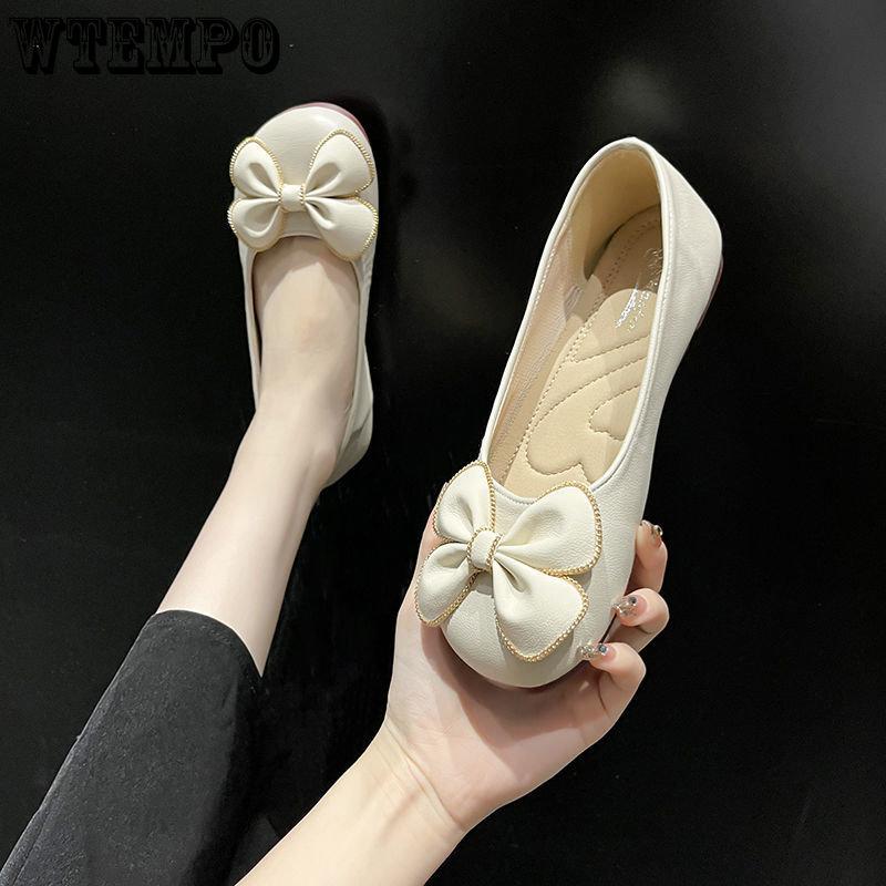 Flache Schuhe für Damen, modische Damen-Flats, Loafer, Damen-Mokassins, Frühling, flacher Absatz, Arbeitsschuhe, lässige Bootsschuhe 40 beige