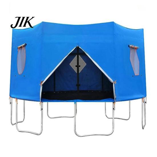 Trampolin Regenschutz 6/8/10FT Zelt UV-beständig Wasserdicht Oxford-Gewebe Universal 6 Überdachung Gerade Stangen Runder Sonnenschutz Sonnenschutz M blue
