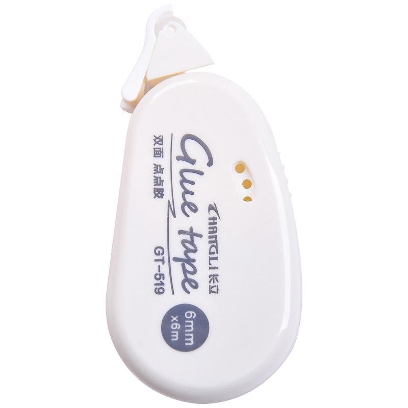 1 stück Doppelseitiges Klebeband Punkte Klebeband DIY Scrapbooking Collage Fotoalbum Schule Schreibwaren Roller Klebeband Kunst band weiß