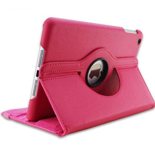 360 Grad drehbare Hülle für iPad 9,7'' 2018 2017 5 6 5. 6. Generation Ständer Smart Tablet Cover für iPad Air 5 10,9 Zoll 2022 iPad 10.2 9th 8th7th rose rot