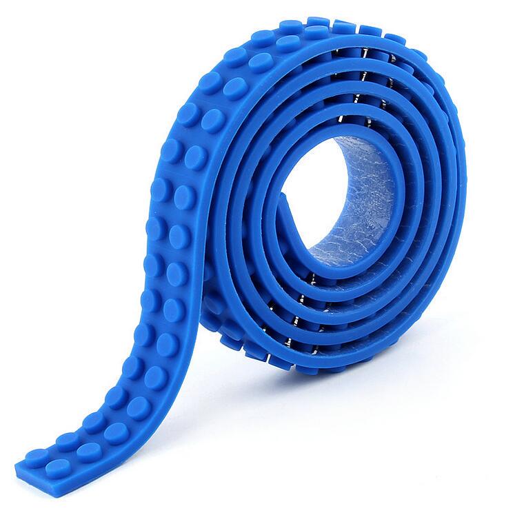8 Farben 92 cm weiches Klebeband Kinderspielzeug Bausteine ​​Streifen kompatibel mit Lego Kleine Partikel DIY-Spielzeug Freier Schnitt