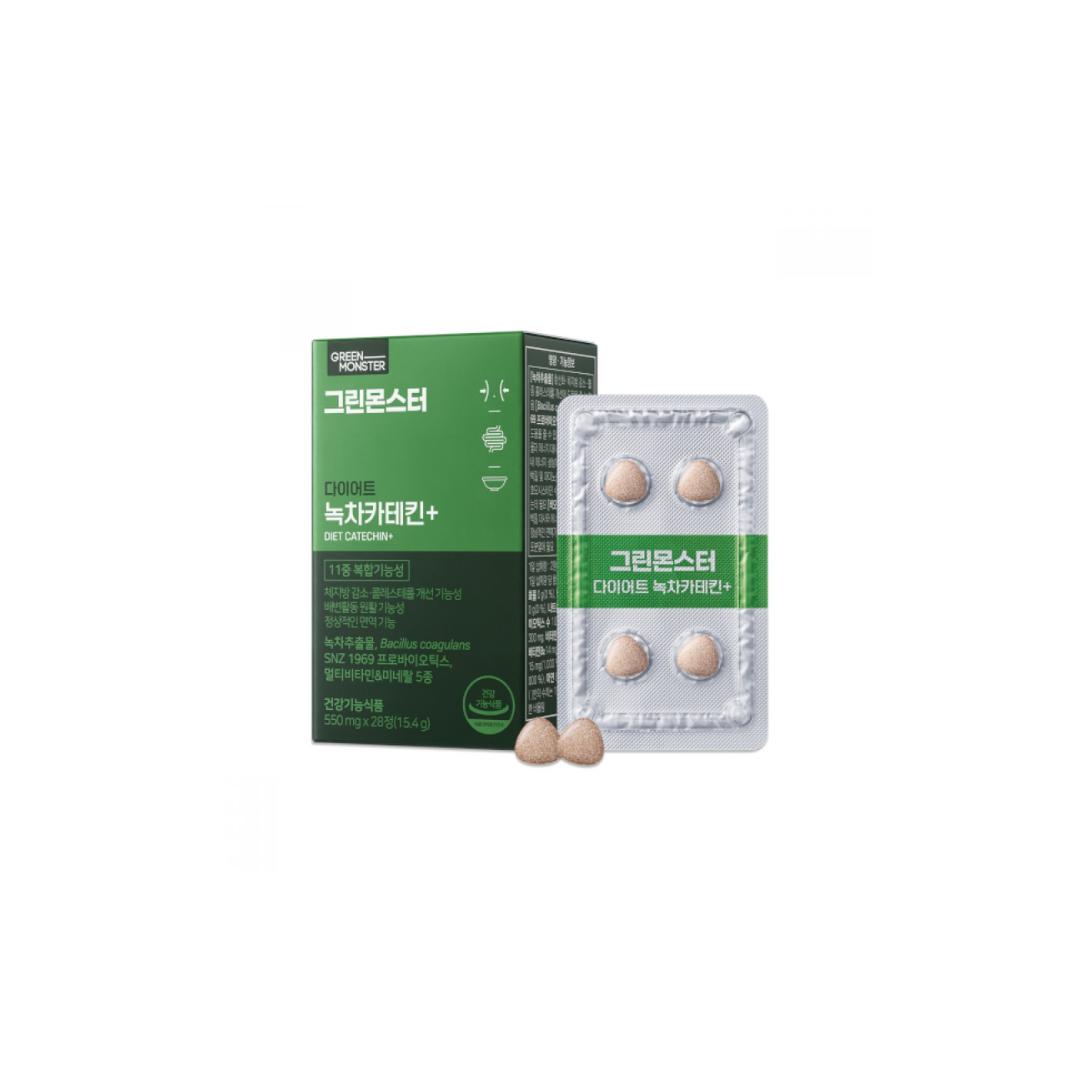 [Green Monster] Grüner Tee Catechin+ 14in1 Diät (550 mg * 28 Stück)